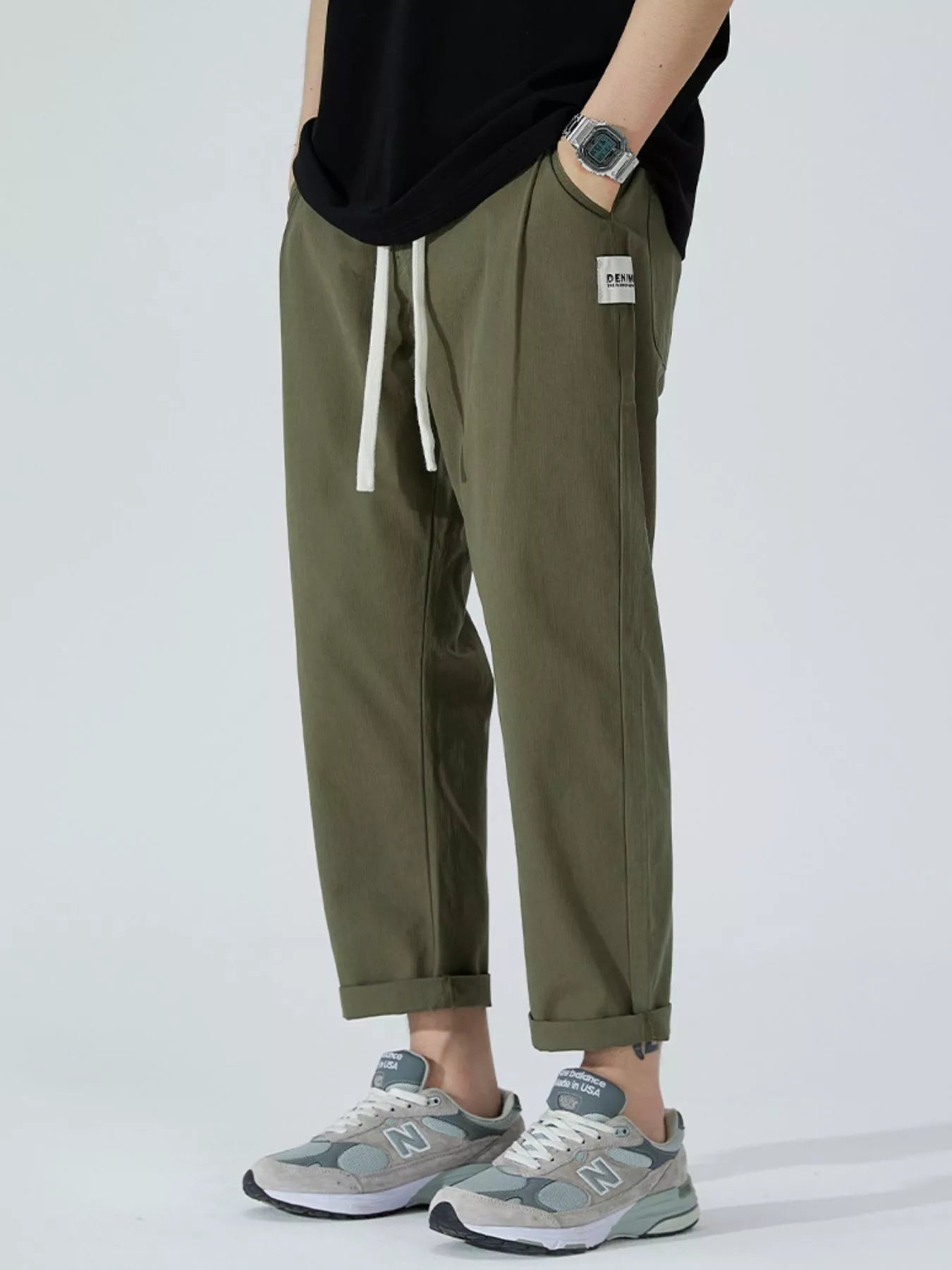 Men's Full Size Wide Leg Pants Plus Size