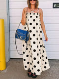 Polka Dot Spaghetti Strap Maxi Dress