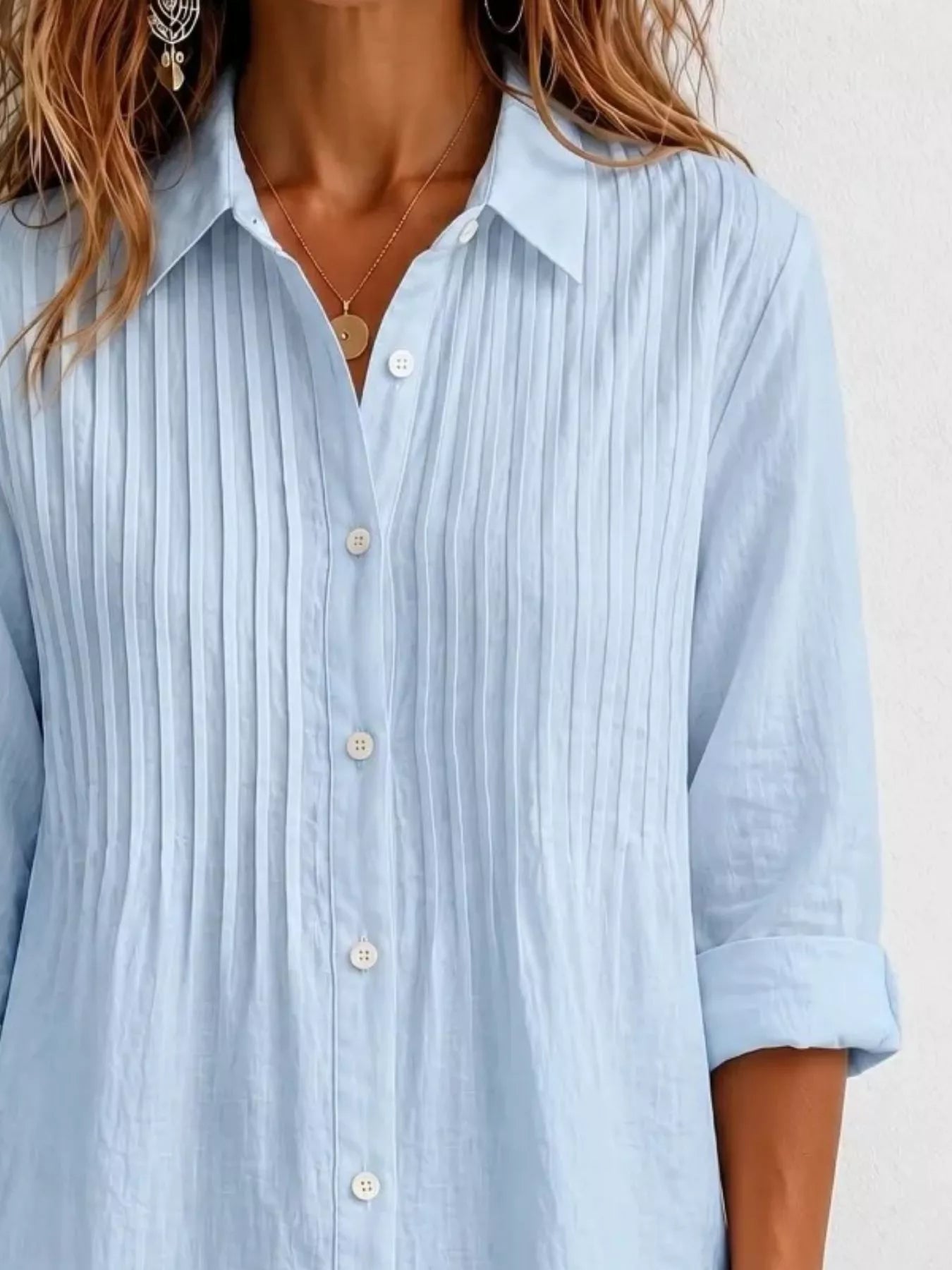 Men's Full Size Button Up Long Sleeve Shirt Plus Size