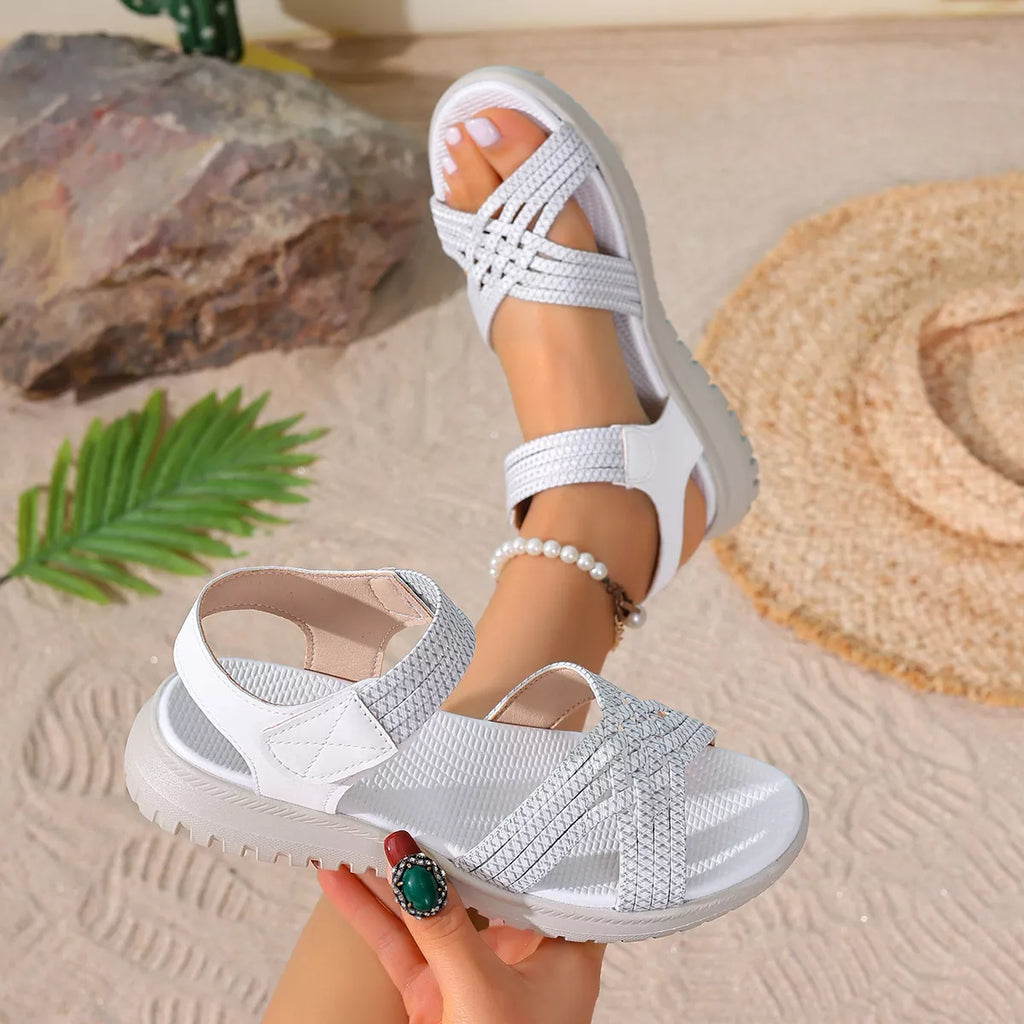 Open Toe Woven Sandals