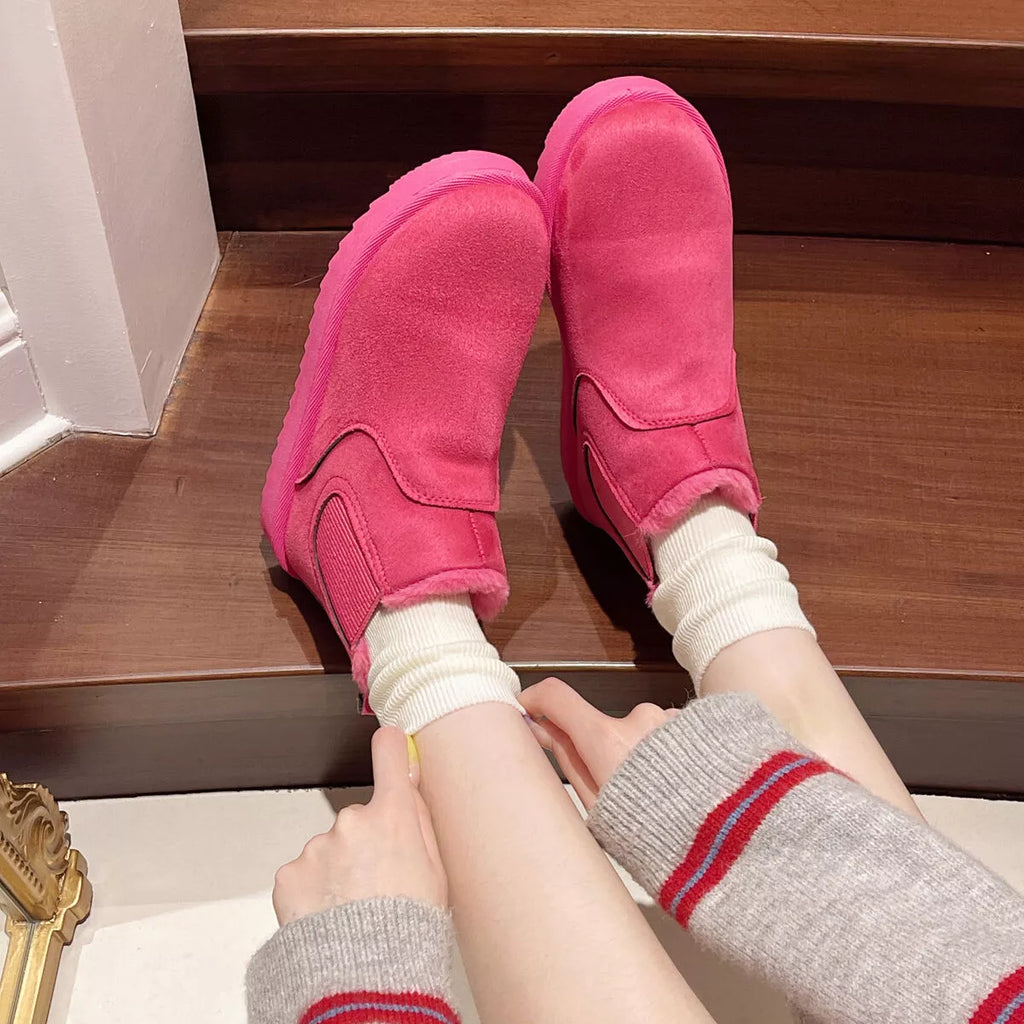 Round Toe Platform Boots