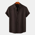 Men's Plus Size Button Up Short Sleeve Shirt