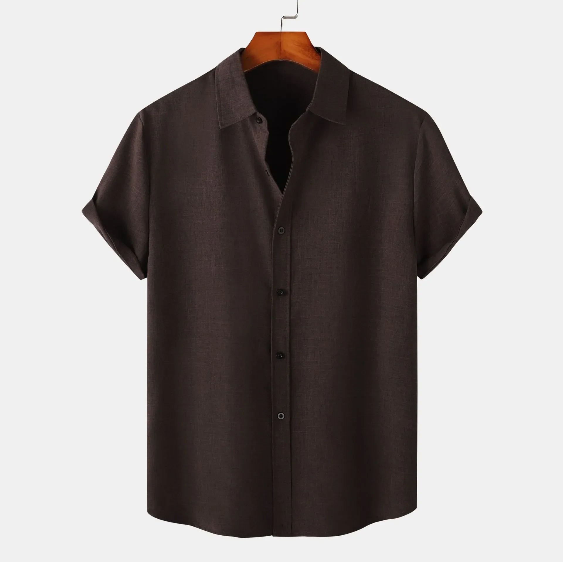 Men's Plus Size Button Up Short Sleeve Shirt