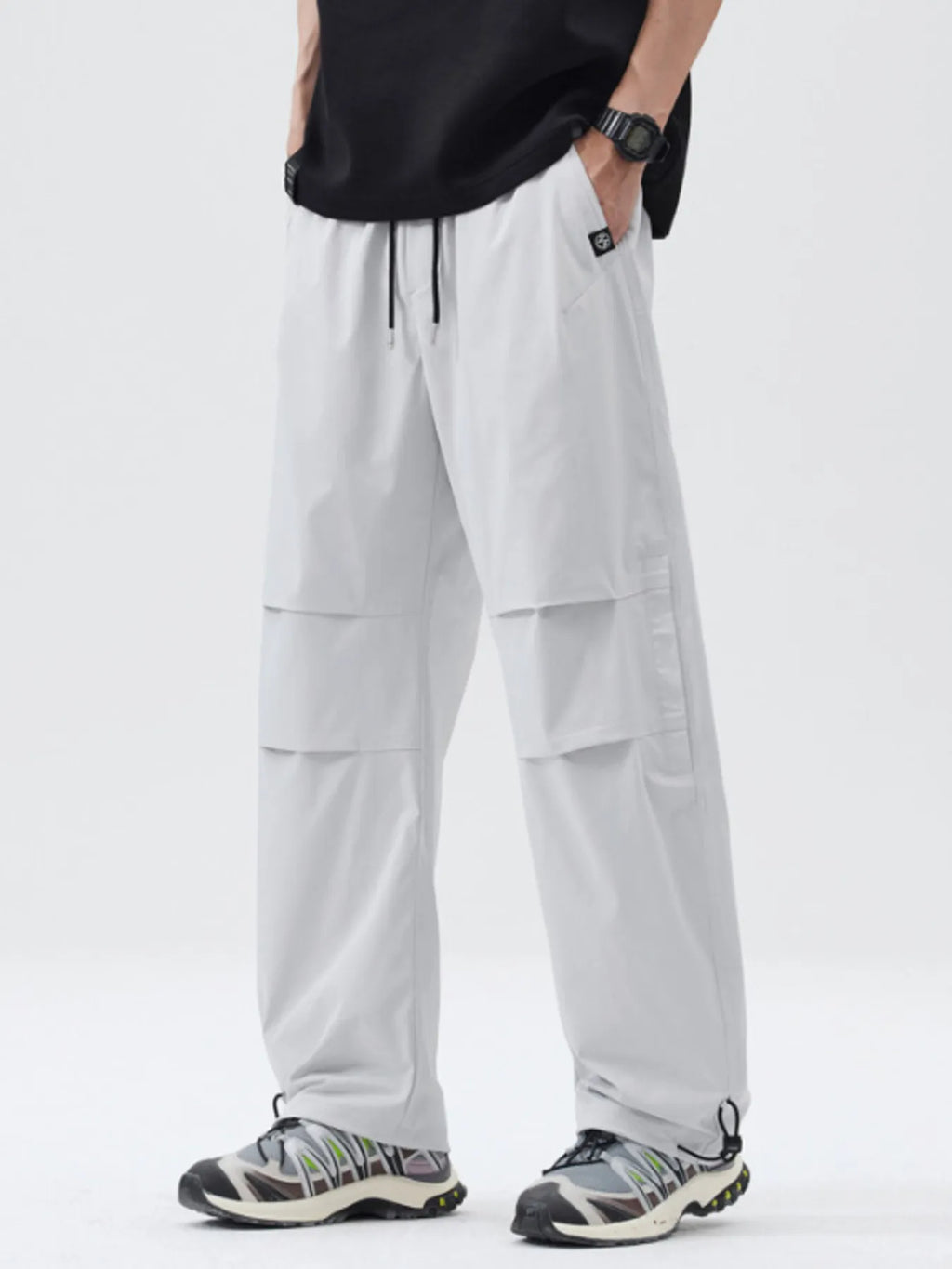 Men's Full Size Relaxed Fit Drawstring Pants Plus Size