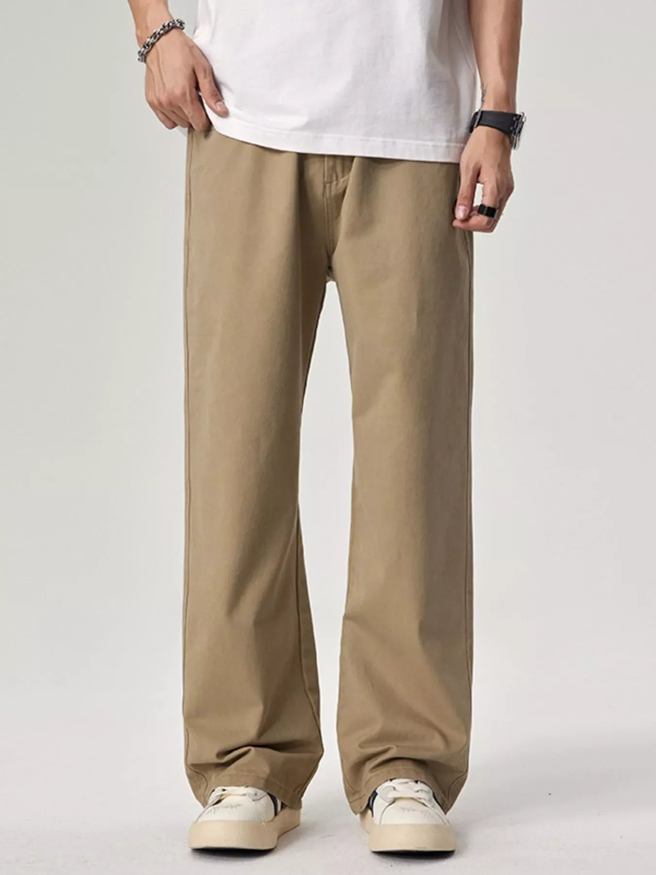 Men's Plus Size Wide Leg Pants