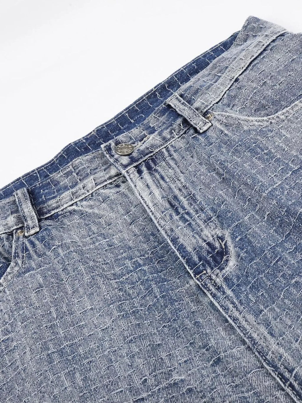 Men's Wide Leg Denim Capris