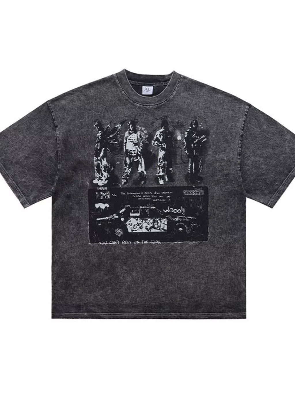 Men's Vintage Graphic Round Neck T-Shirt