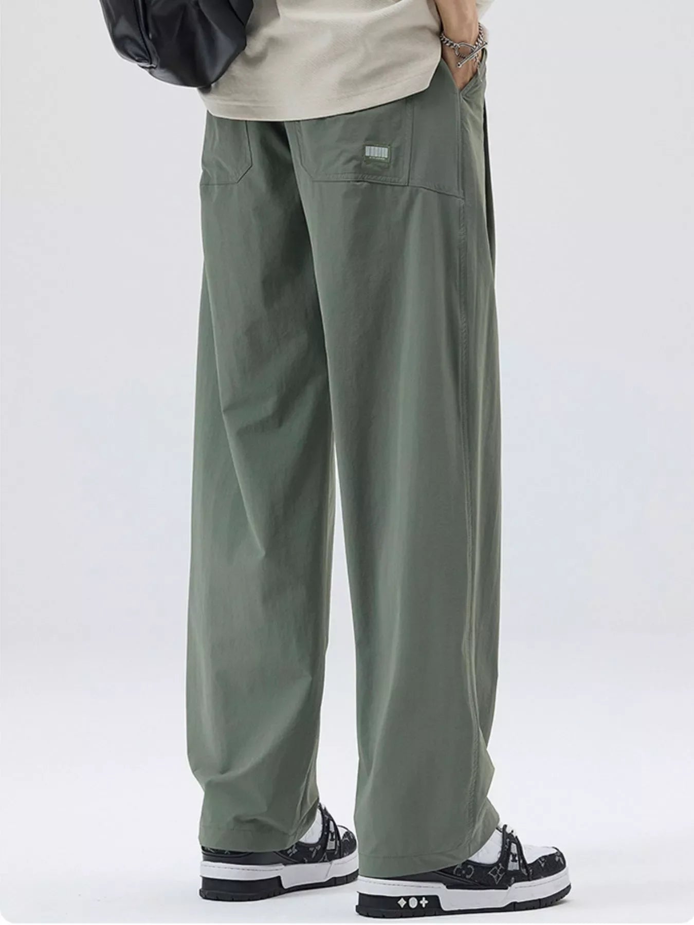 Men's Full Size Wide Leg Casual Pants Plus Size