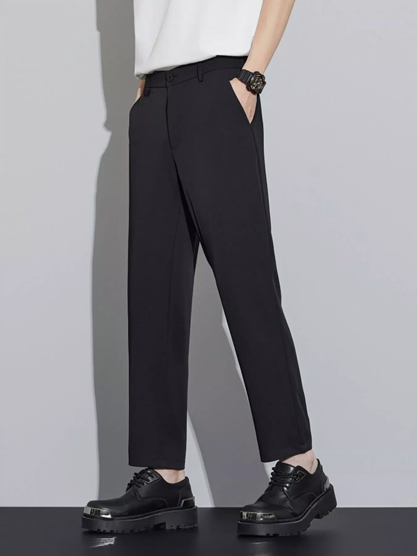 Men's Plus Size Straight Leg Casual Pants