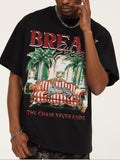 Men's Graphic Round Neck Oversized T-Shirt