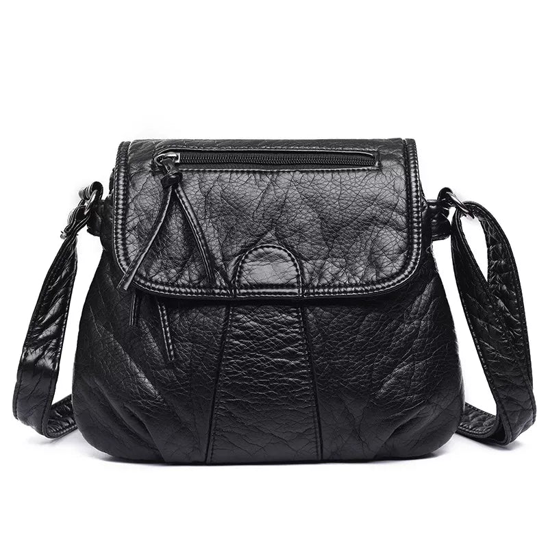 Leather Adjustable Strap Crossbody Bag