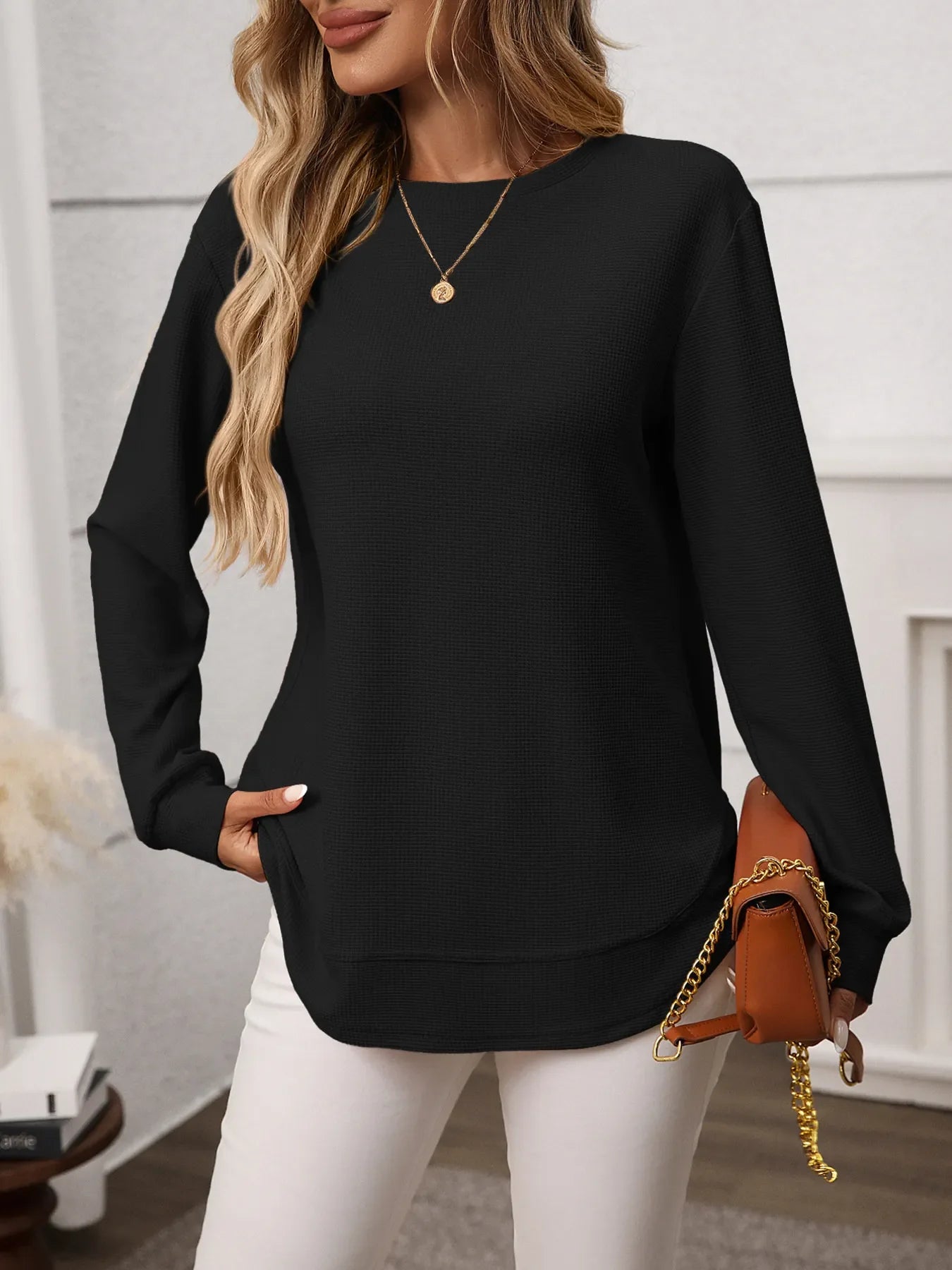 Long Sleeve Round Neck T-Shirt