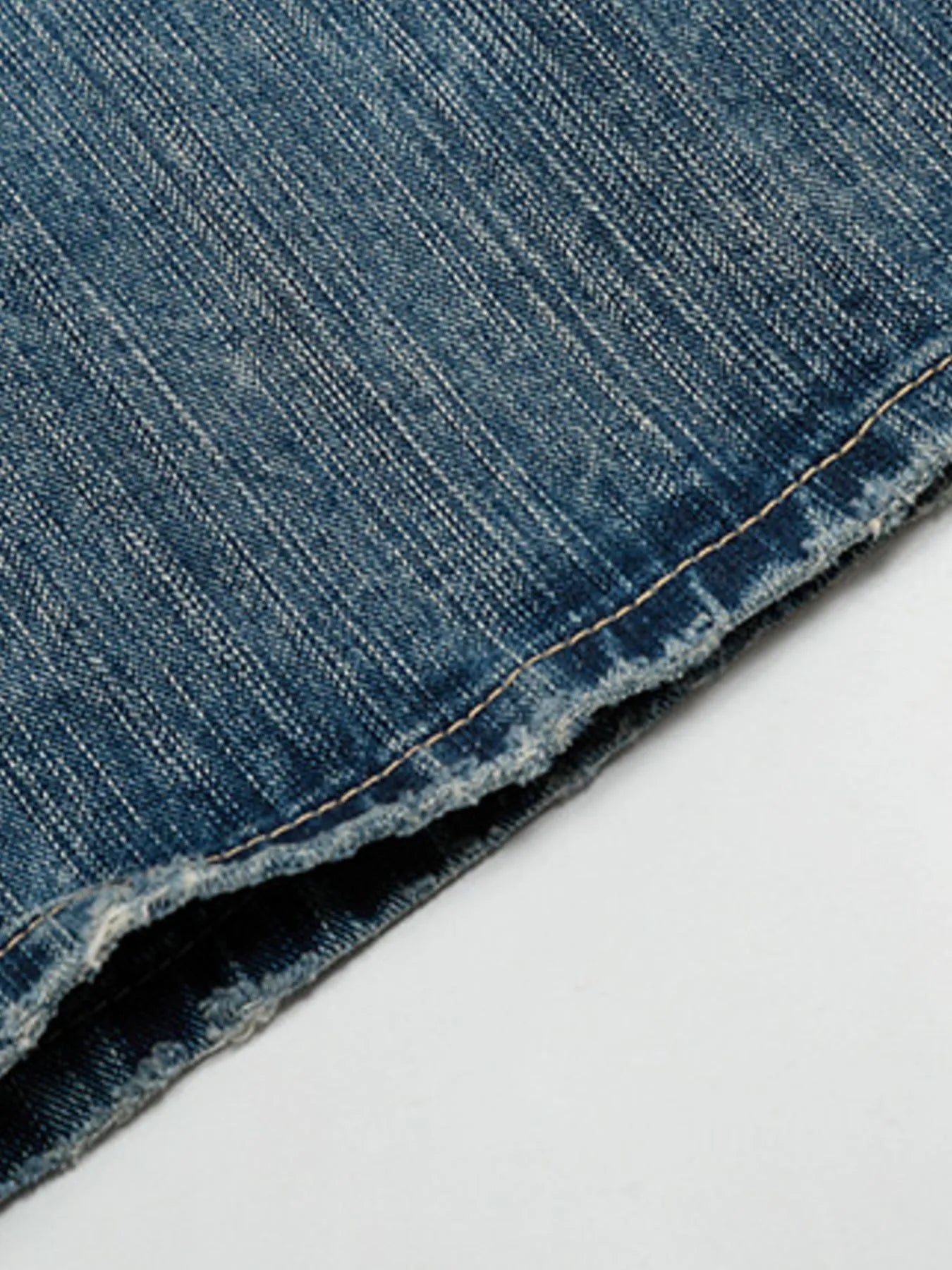 Men's Studded Washed Wide-Leg Jeans