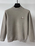 Men's Plus Size Ribbed Hem Long Sleeve Sweater