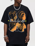 Men's Graphic Round Neck T-Shirt