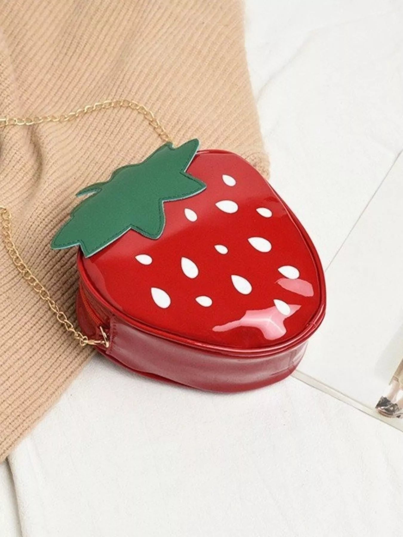 Strawberry Shaped Crossbody Bag