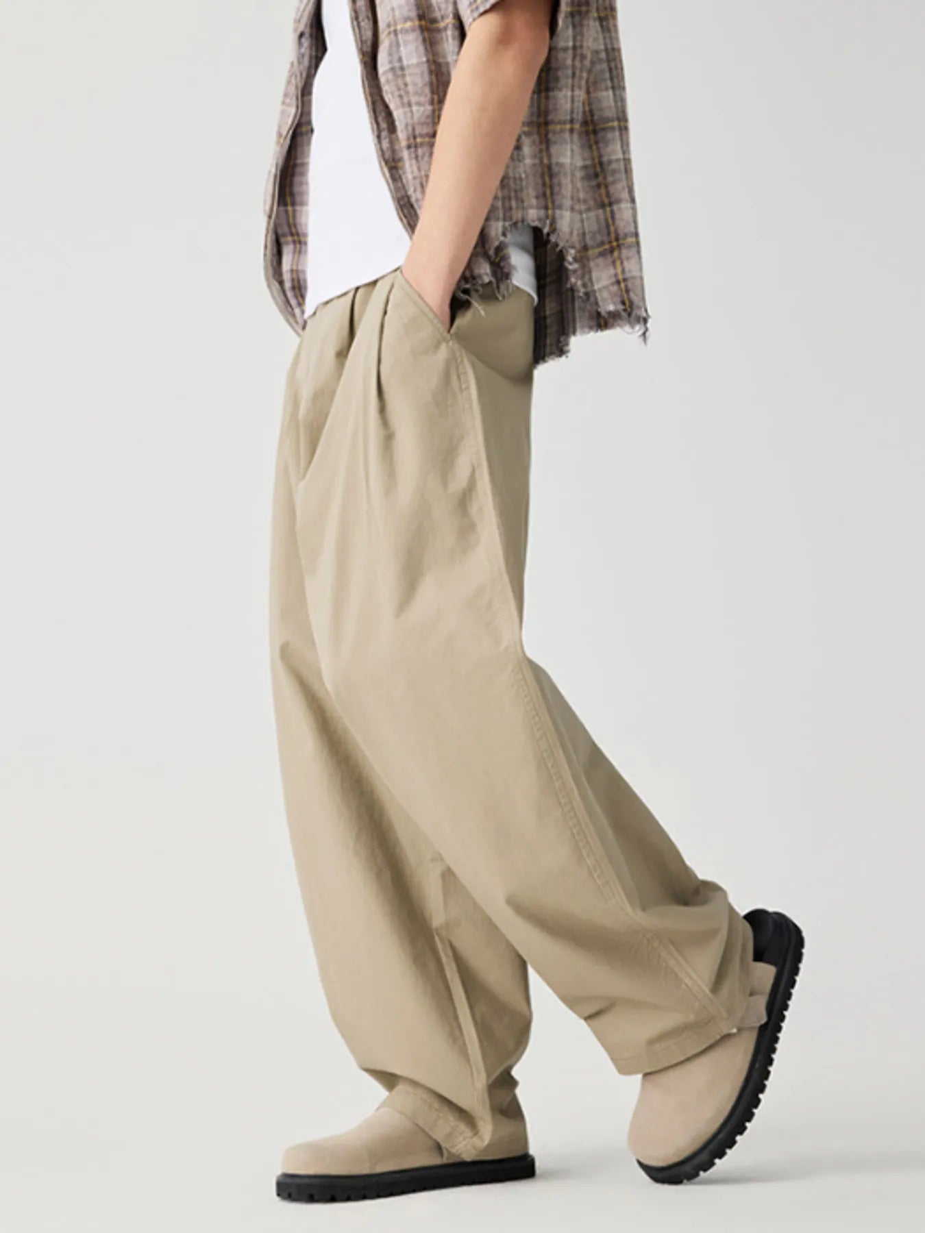 Men's Wide Leg Casual Pants