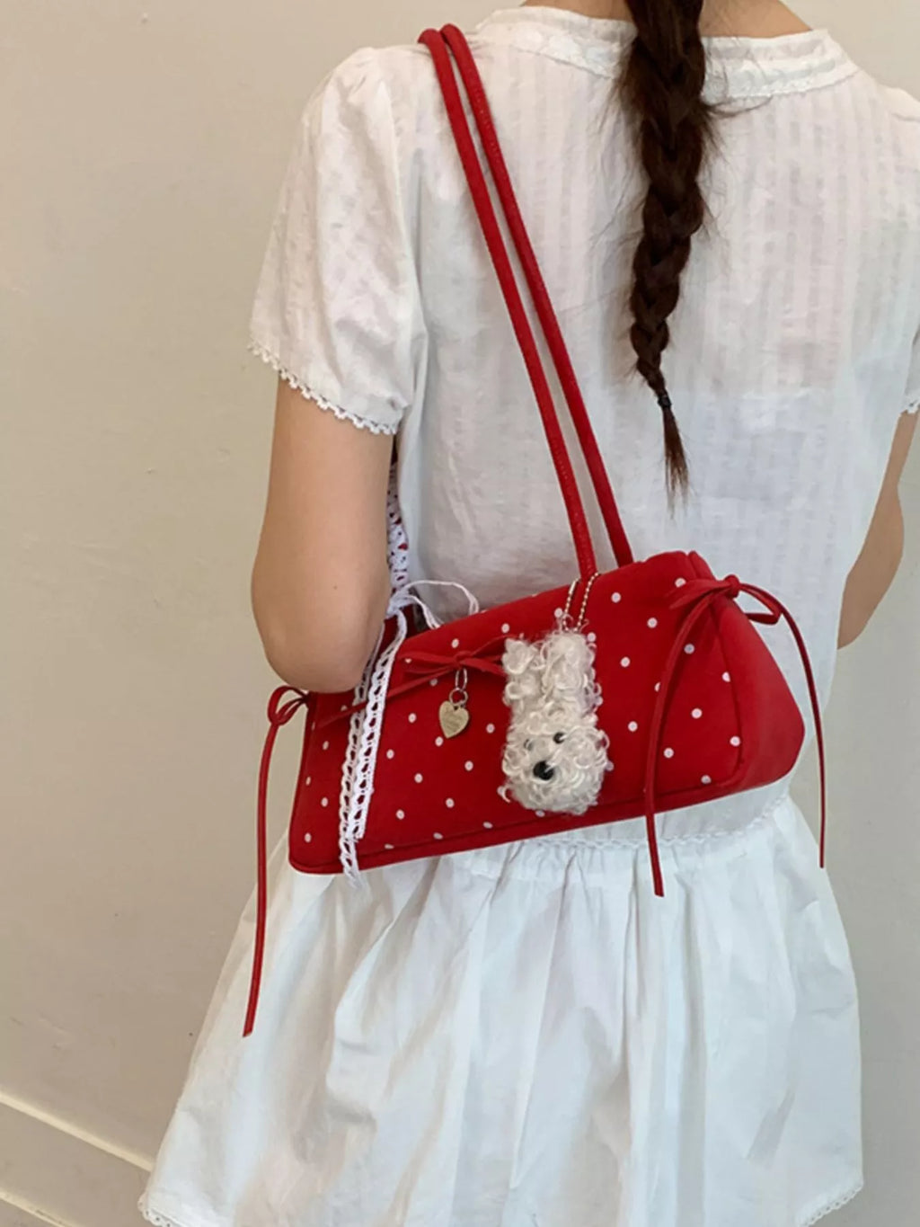 Polka Dot Shoulder Bag