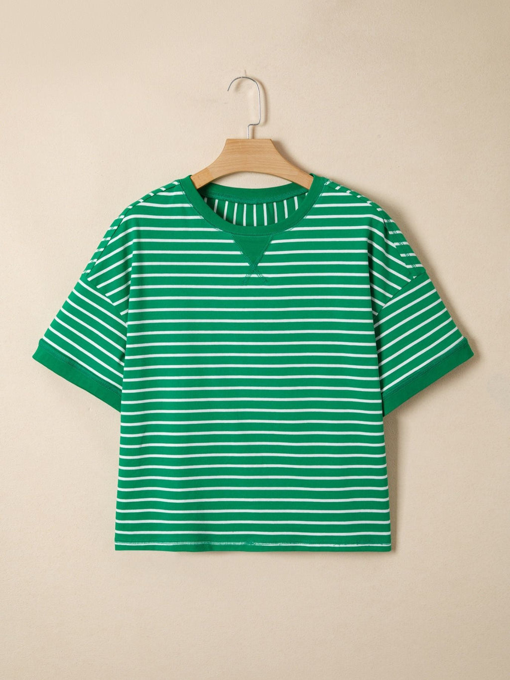 Striped Short Sleeve Relaxed-Fit T-Shirt