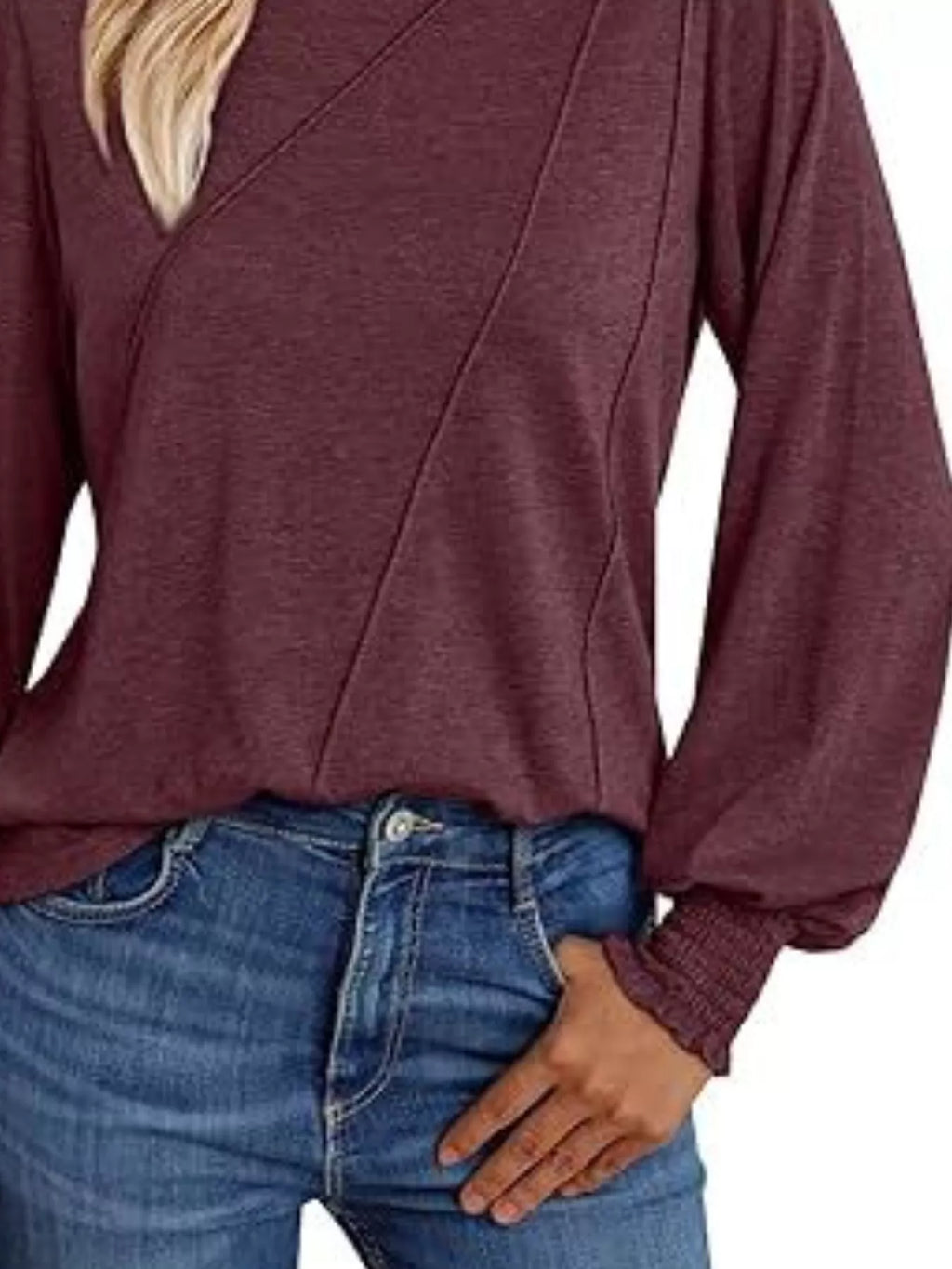 Round Neck Long Sleeve Top