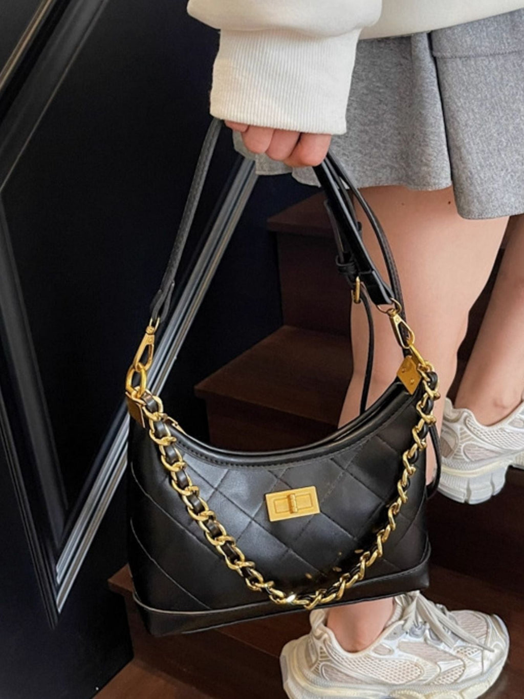 Chic Quilted Chain Shoulder Bag