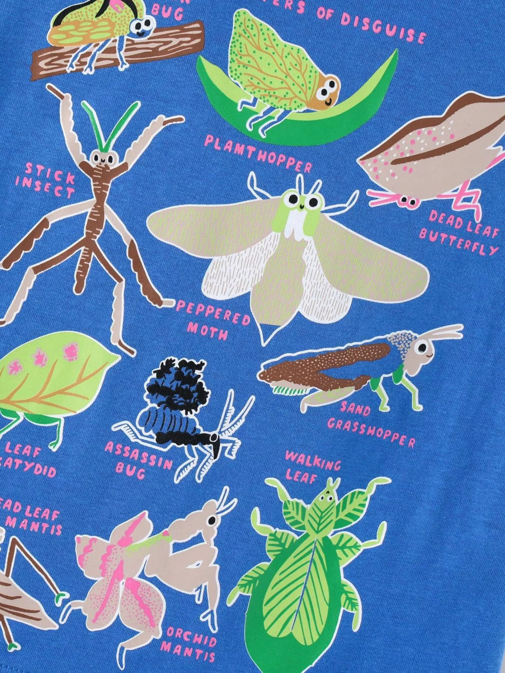 Children's Insect Print Round Neck Tee