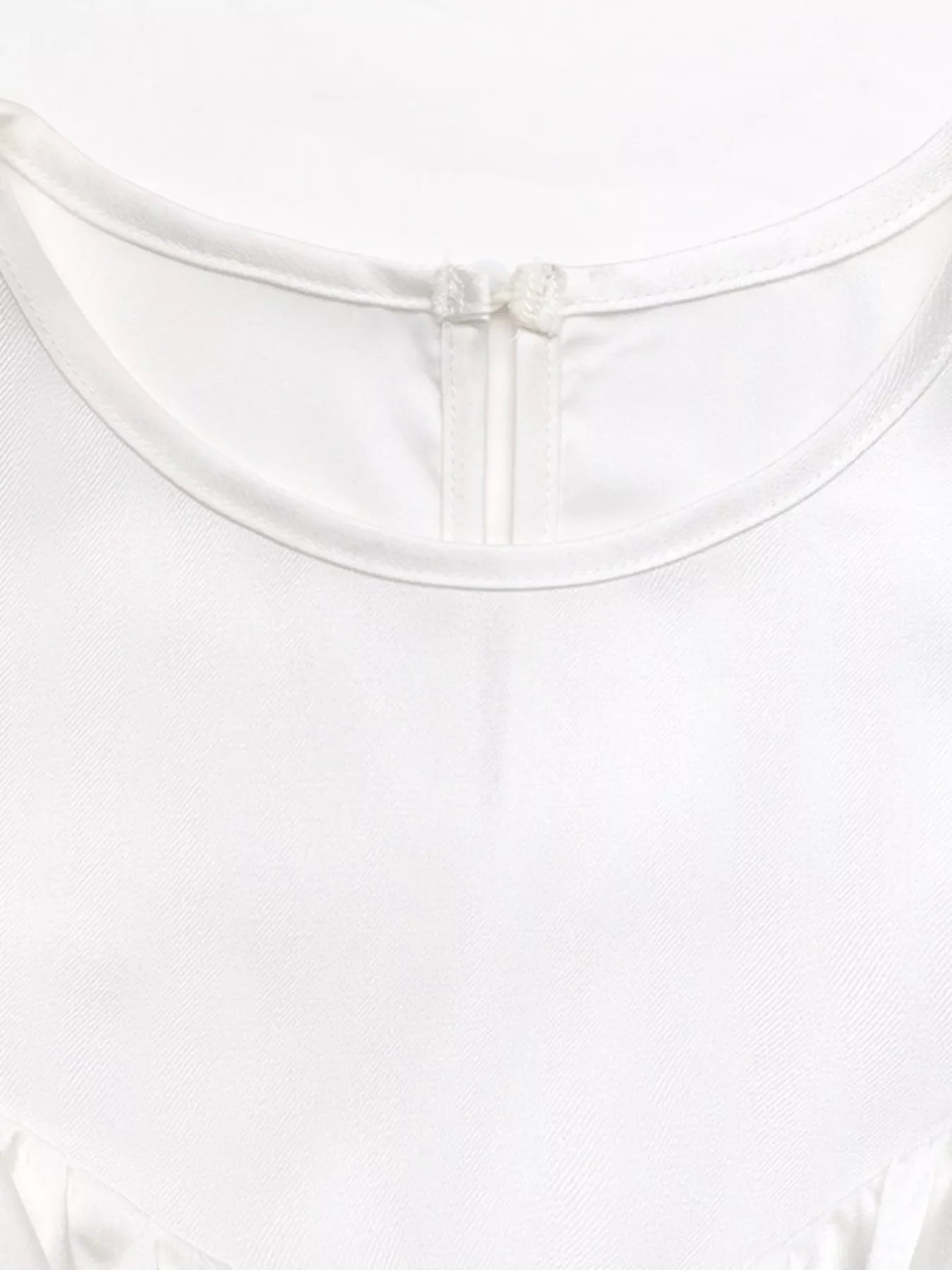 Ruffled Cold Shoulder Flounce Sleeve Blouse