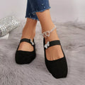 Square Toe Flats Slip-Ons