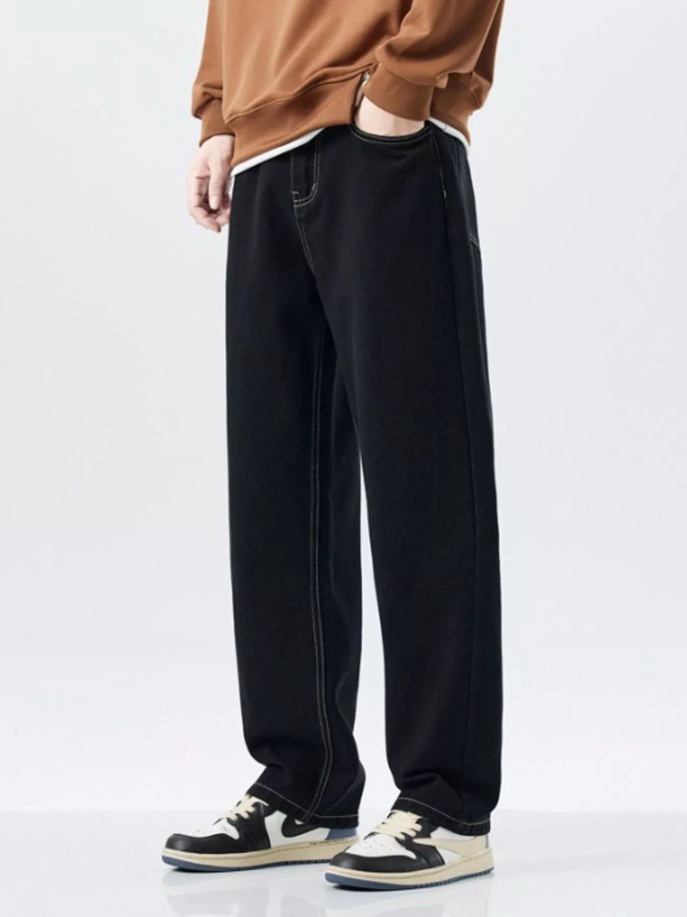 Men's Plus Size Wide Leg Jeans