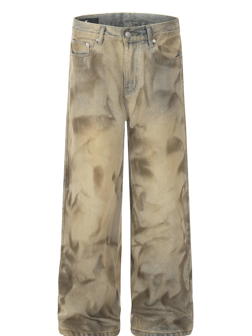 Men's Vintage Wash Wide-Leg Jeans