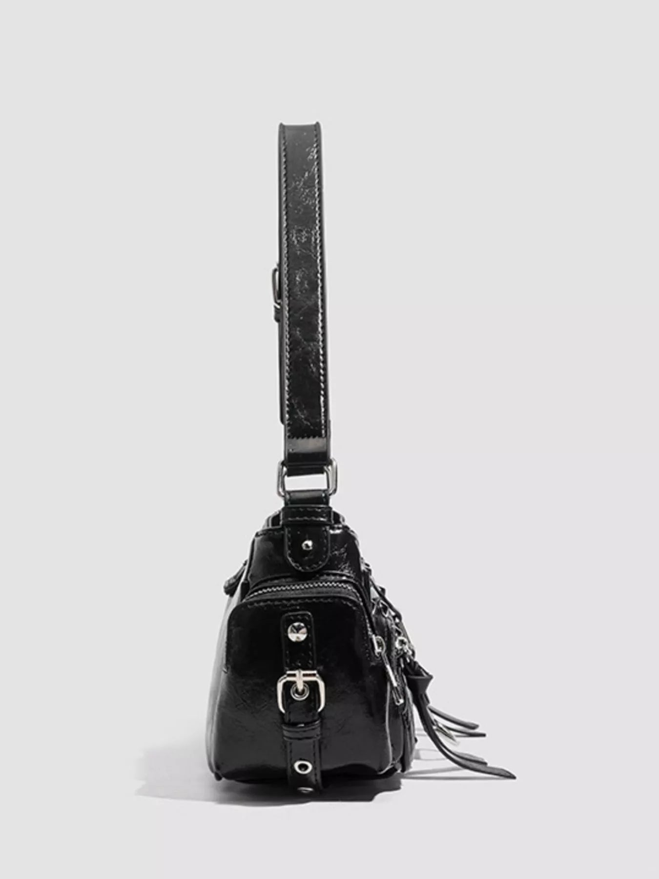 Rivet Embellished Shoulder Bag