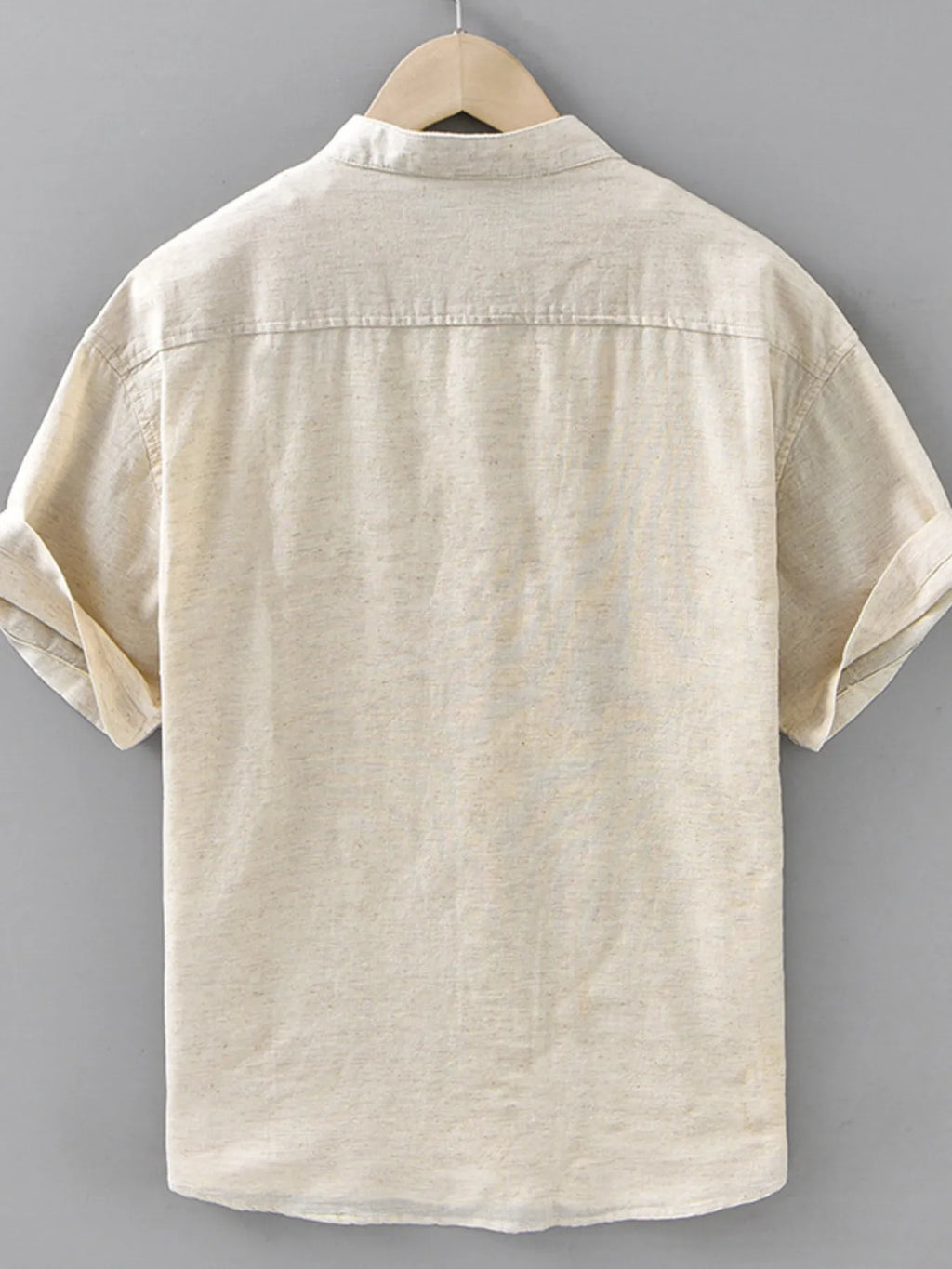 Men's Plus Size Casual Short Sleeve Button-Up Shirt