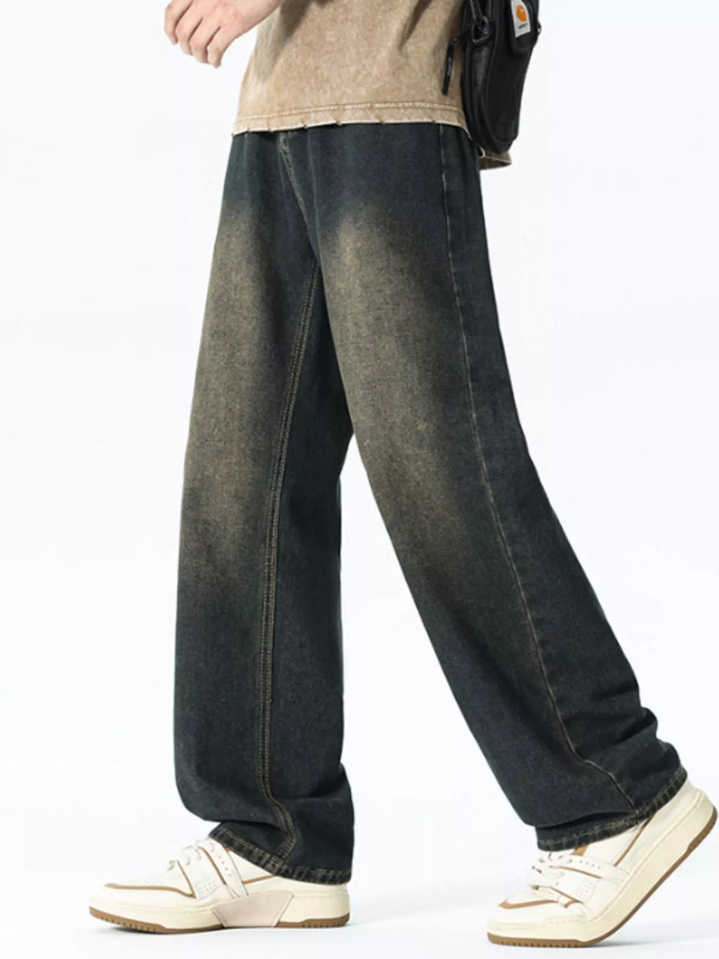 Men's Relaxed Fit Washed Jeans