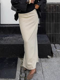Slit Midi Skirt