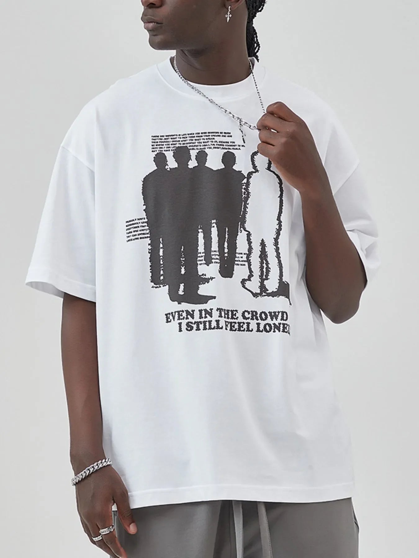 Men's Graphic Round Neck Short Sleeve T-Shirt