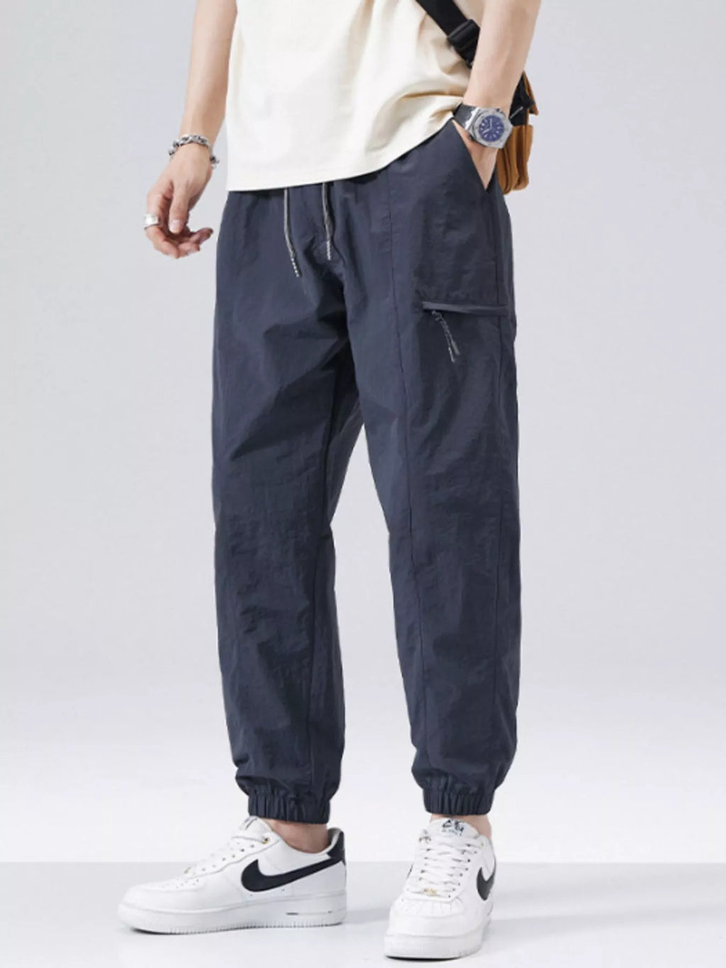Men's Plus Size Loose Fit Drawstring Joggers