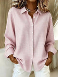 Full Size Plaid Button Up Long Sleeve Shirt Plus Size