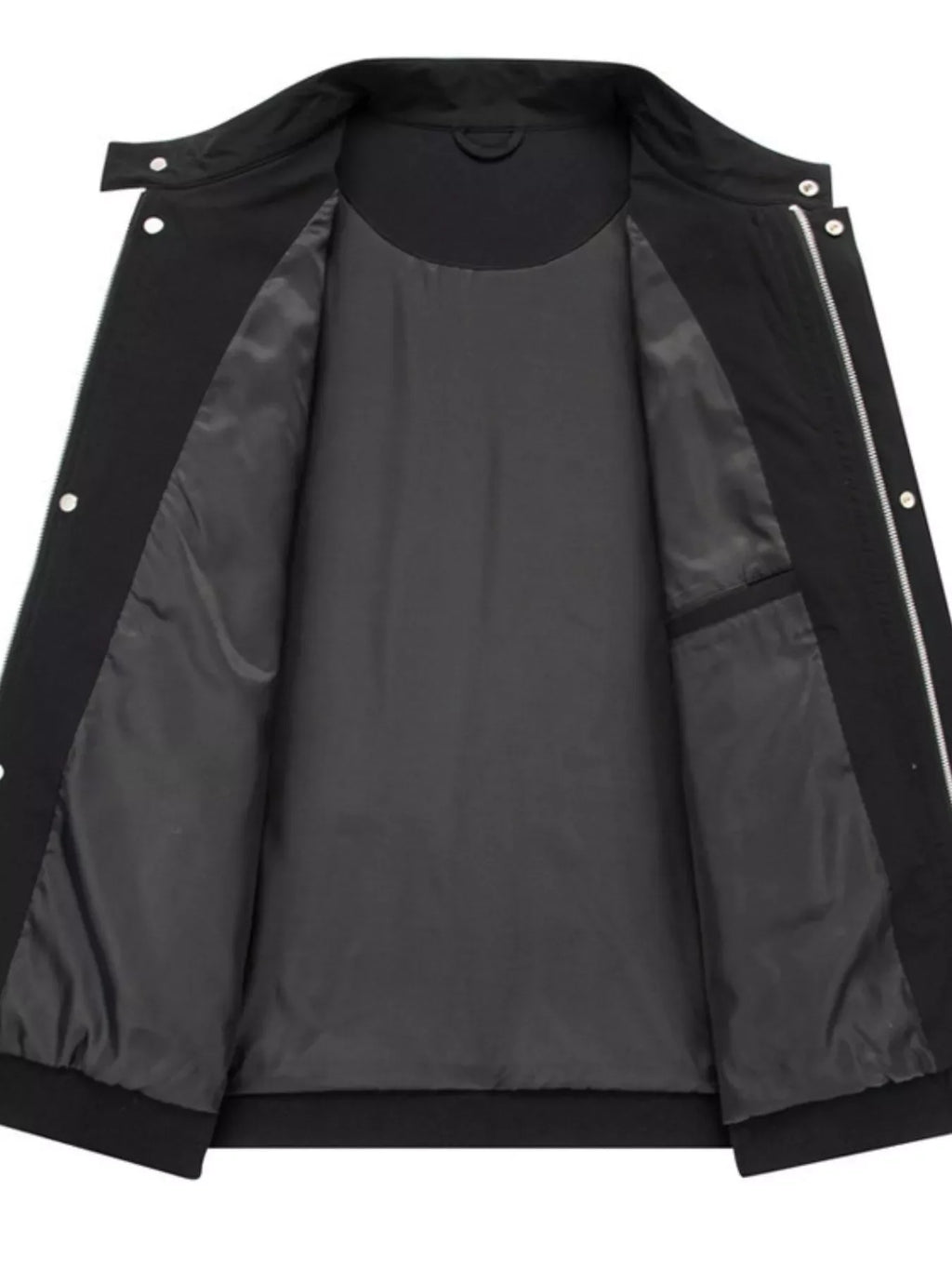 Men's Plus Size Zip Up Long Sleeve Jacket