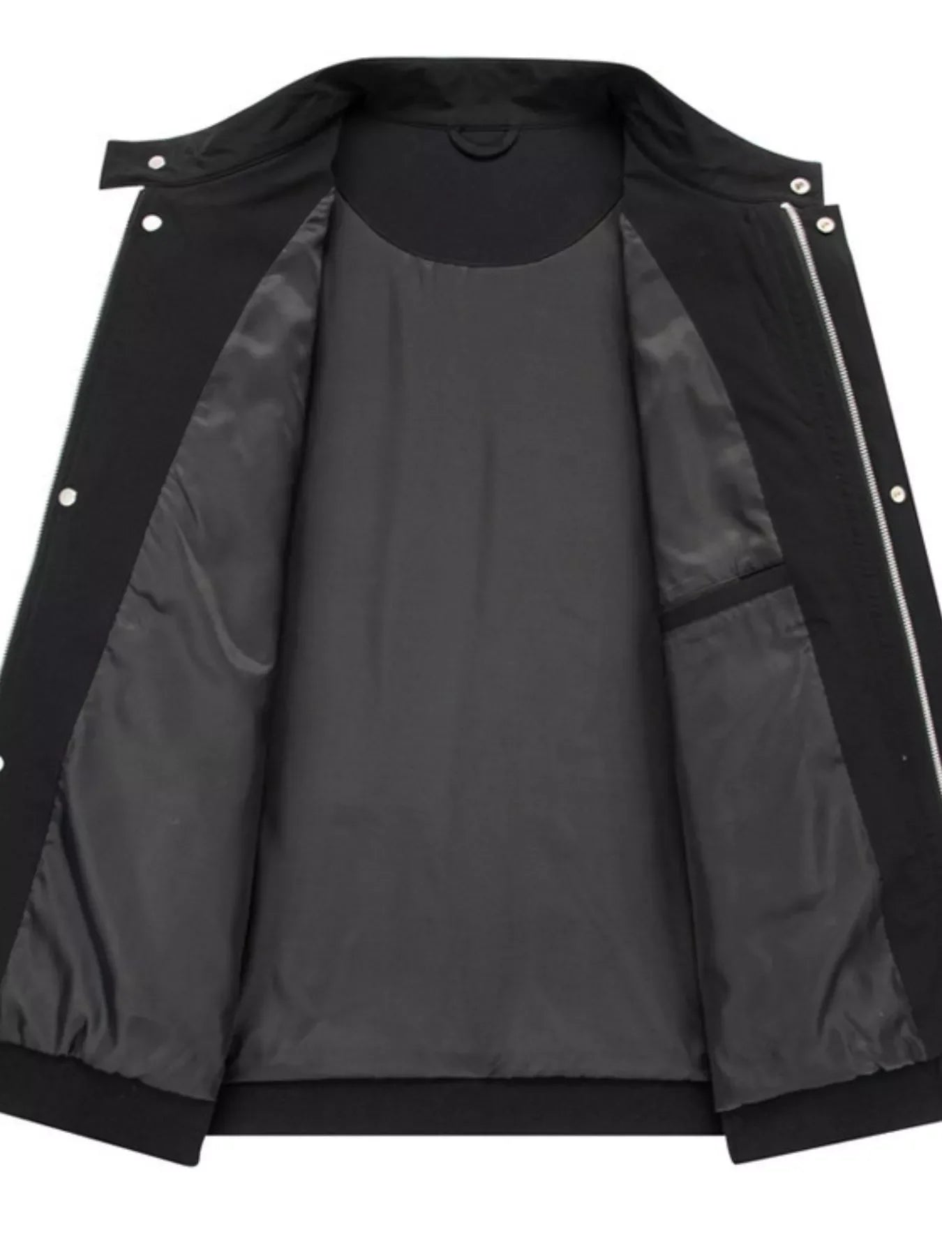 Men's Plus Size Zip Up Long Sleeve Jacket