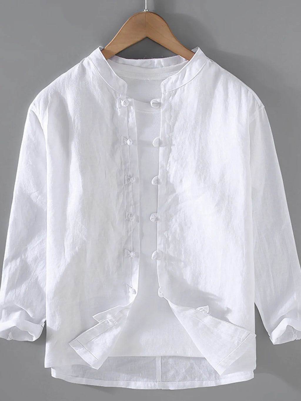 Men's Plus Size Button Up Long Sleeve Shirt