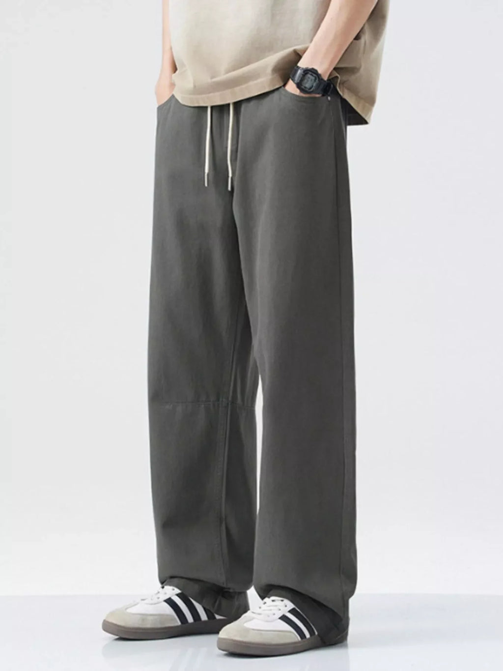 Men's Wide Leg Casual Pants