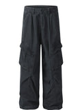 Men's Wide Leg Cargo Pants with Multi Pockets