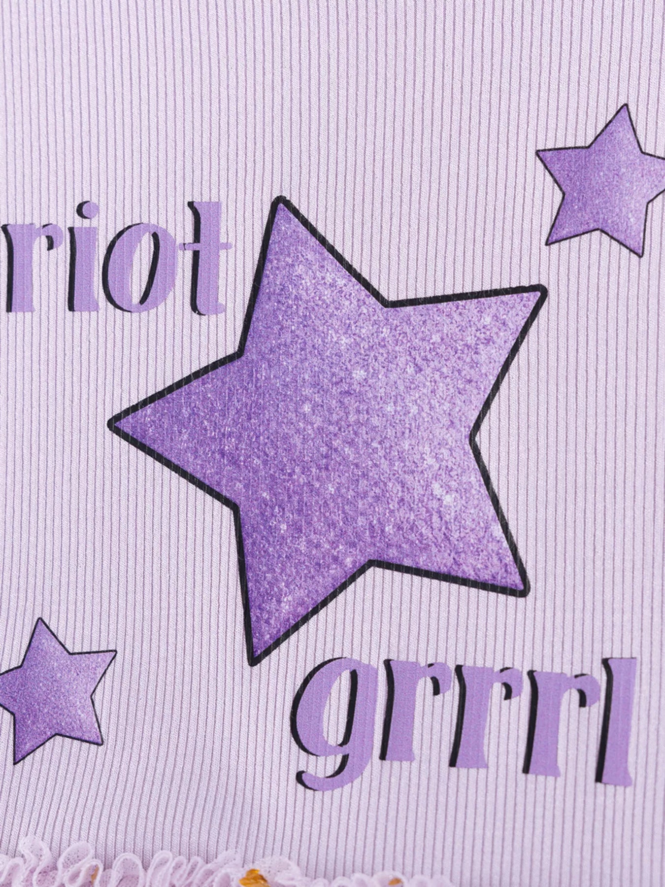 Children' s Star Round Neck Tulle Dress