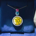 11.5 Carat Moissanite 925 Sterling Silver Necklace