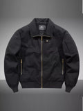 Men's Plus Size Casual Zip Up Bomber Jacket