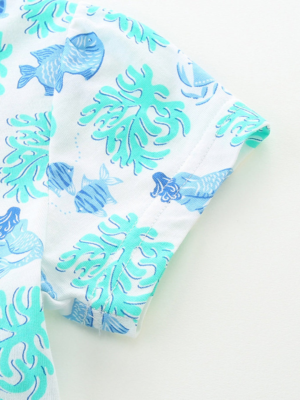 Children's Ocean Print Casual Summer Dress