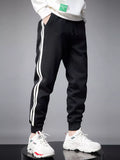 Men's Casual Striped Joggers