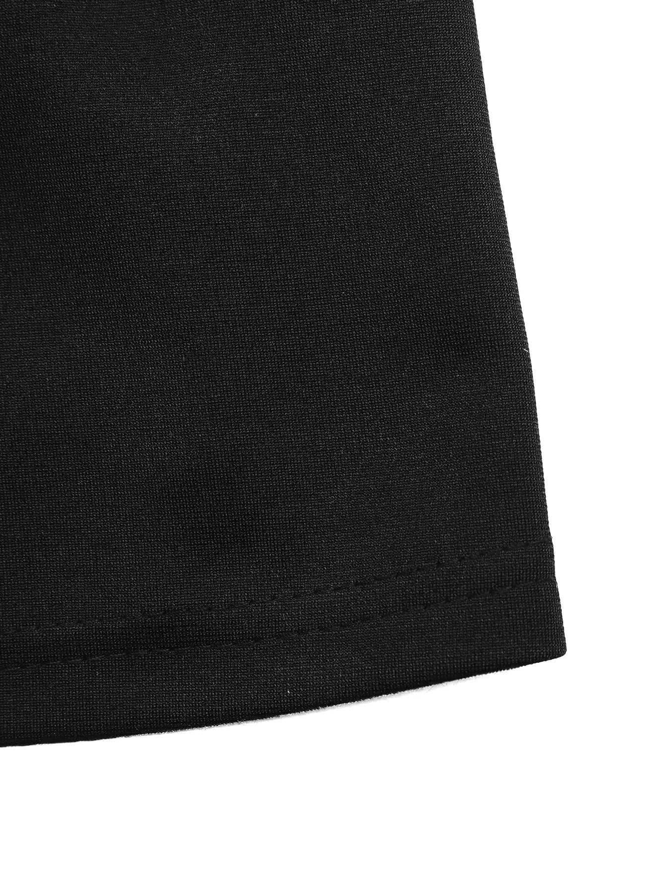 Bead Collar Short Sleeve Mini Dress