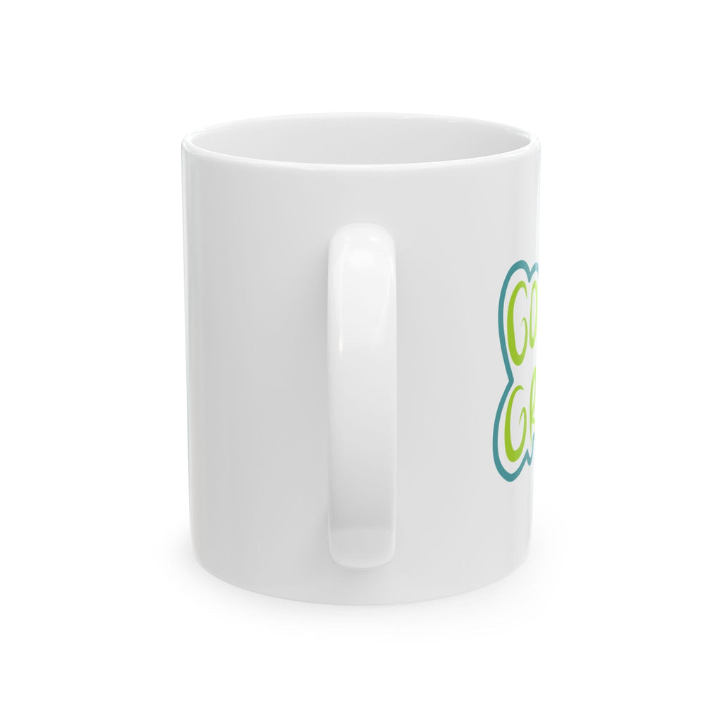 Go Green Ceramic Mug – Eco-Friendly Statement Mug for Nature Lovers