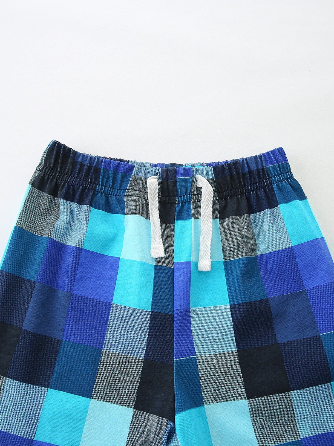 Children's Rhino Graphic Tee & Plaid Shorts Set